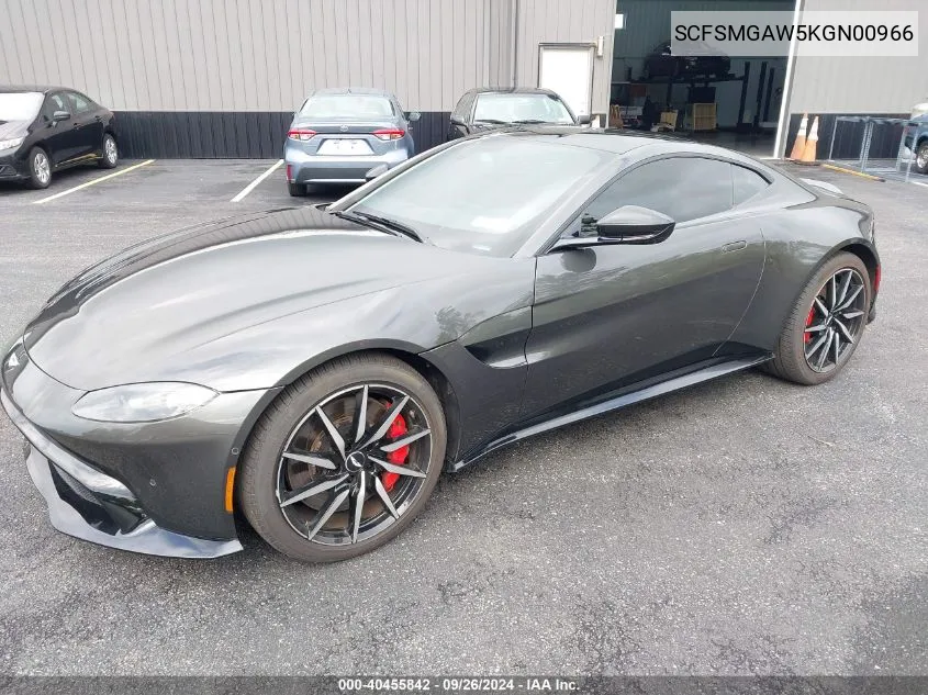 2019 Aston Martin Vantage VIN: SCFSMGAW5KGN00966 Lot: 40455842