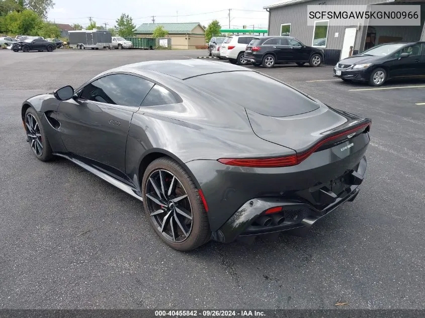 2019 Aston Martin Vantage VIN: SCFSMGAW5KGN00966 Lot: 40455842