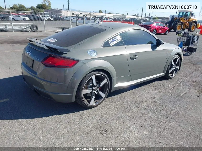 2022 Audi Tt Coupe 45 Tfsi Quattro S Tronic VIN: TRUAEAFVXN1000710 Lot: 40862357