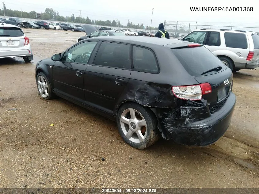 WAUNF68P46A001368 2006 Audi A3 2.0 Premium