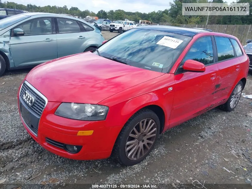 WAUNF78P06A161172 2006 Audi A3 2.0T