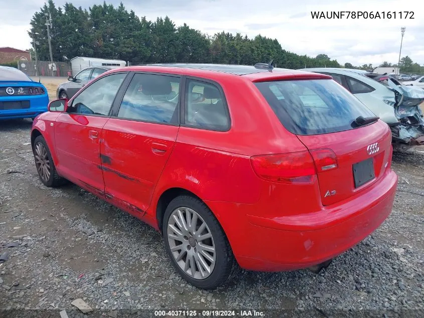 WAUNF78P06A161172 2006 Audi A3 2.0T