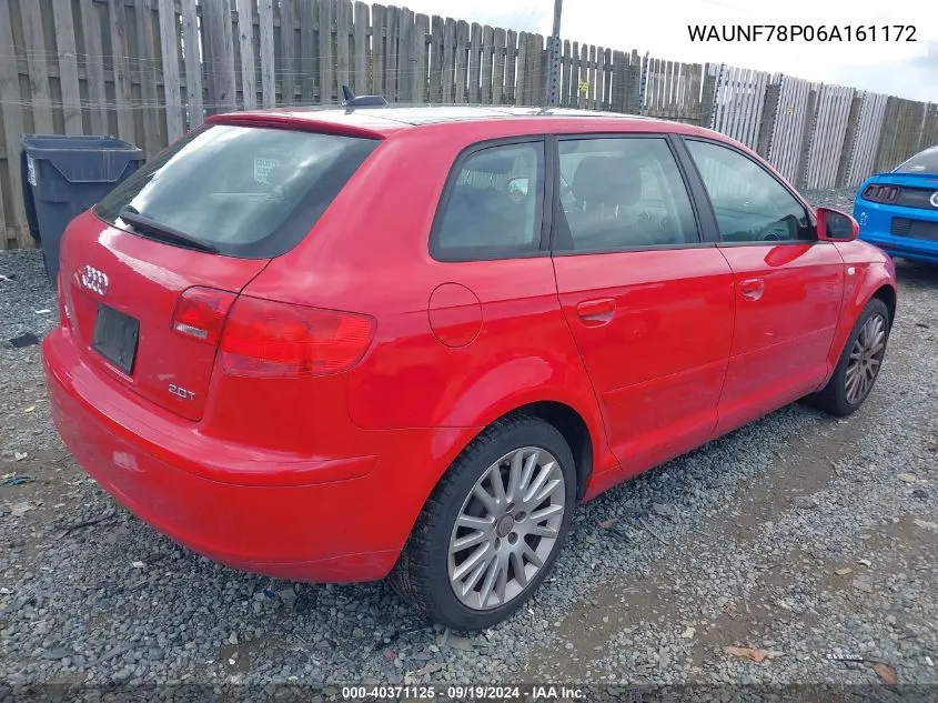 WAUNF78P06A161172 2006 Audi A3 2.0T