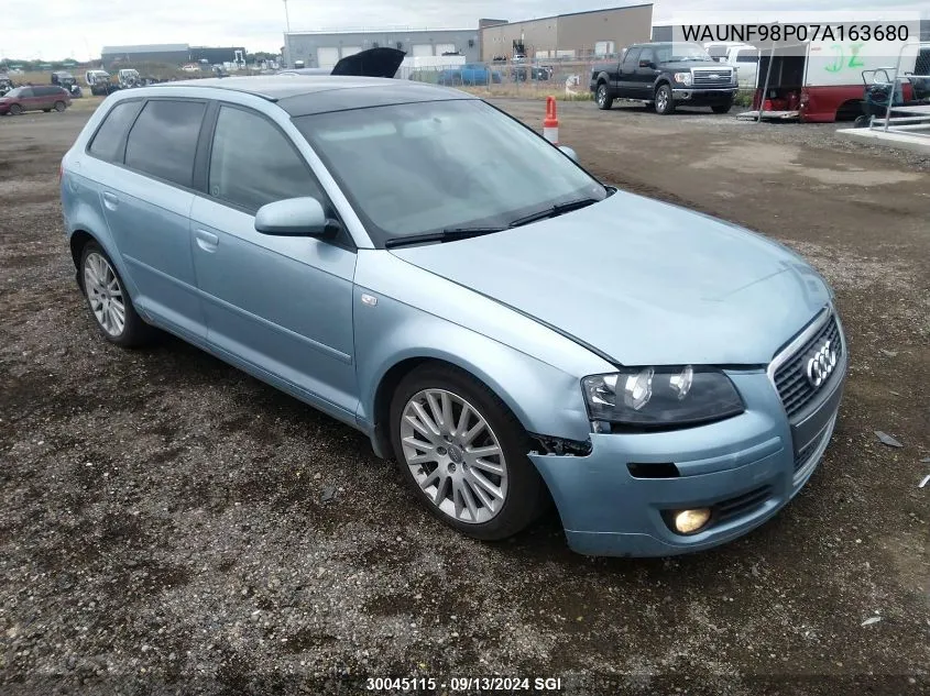 WAUNF98P07A163680 2007 Audi A3 2.0 Premium