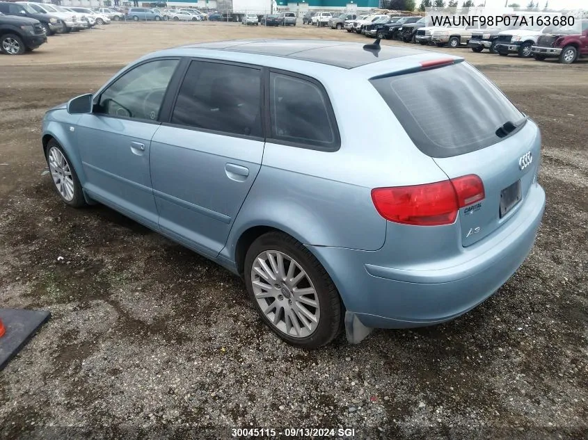 WAUNF98P07A163680 2007 Audi A3 2.0 Premium