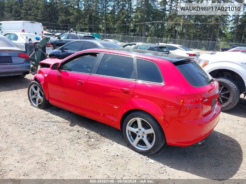 WAUKD98P17A021010 2007 Audi A3 3.2