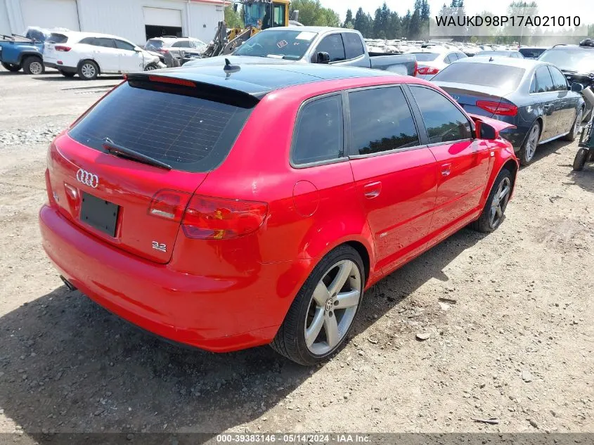 WAUKD98P17A021010 2007 Audi A3 3.2