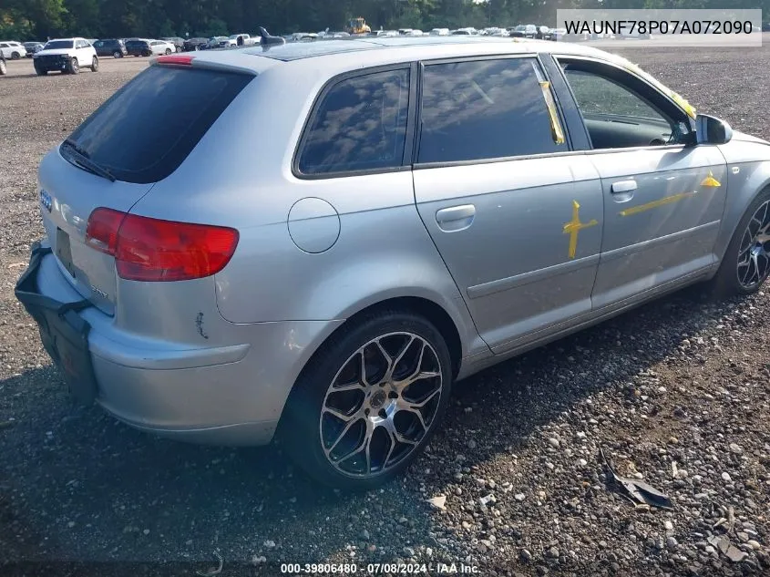 WAUNF78P07A072090 2007 Audi A3 2.0T