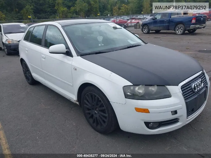 WAUNF78P37A079292 2007 Audi A3 2.0T