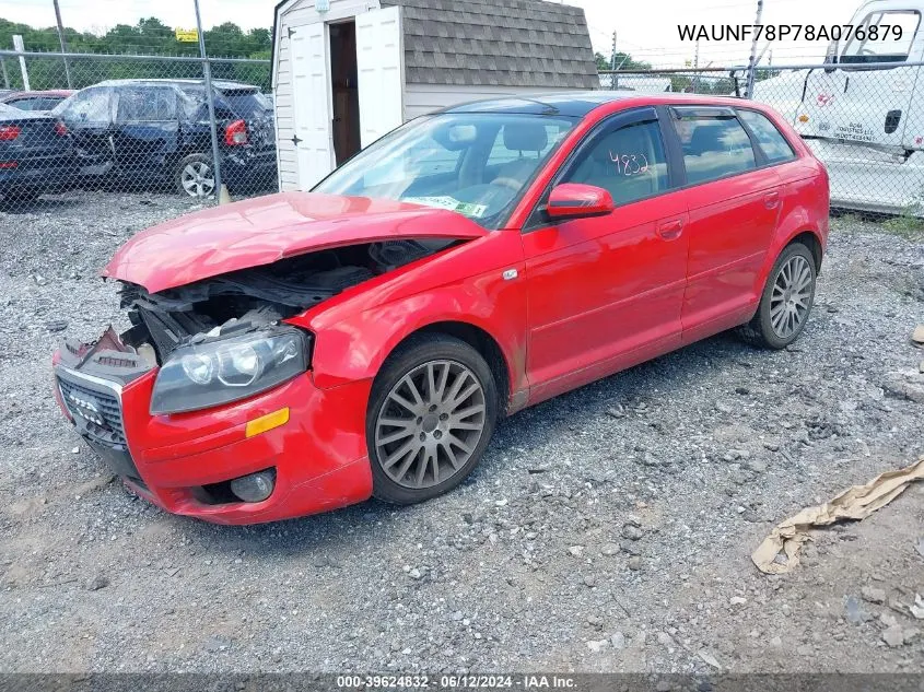 WAUNF78P78A076879 2008 Audi A3 2.0T