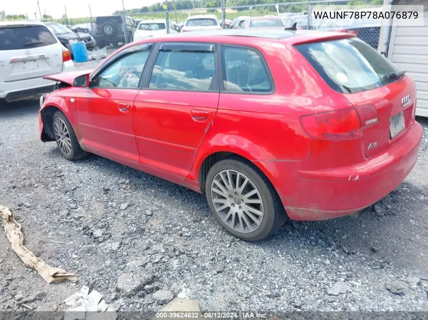 WAUNF78P78A076879 2008 Audi A3 2.0T