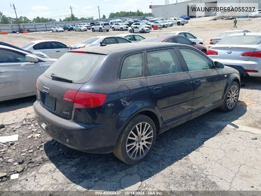 WAUNF78P58A055237 2008 Audi A3 2.0T