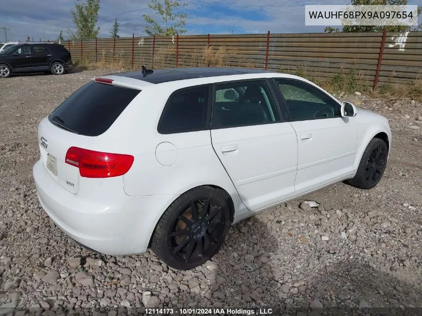 WAUHF68PX9A097654 2009 Audi A3