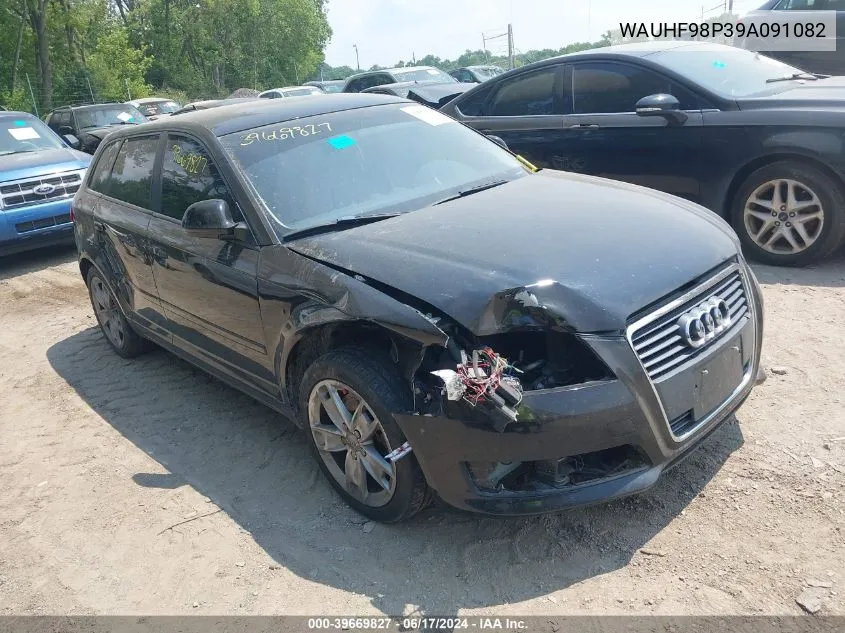 2009 Audi A3 2.0T VIN: WAUHF98P39A091082 Lot: 39669827