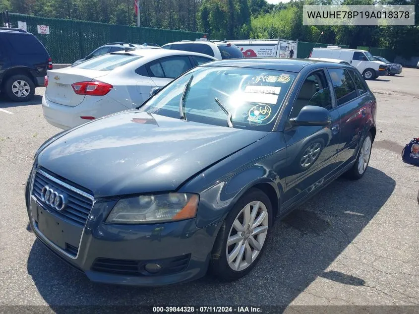 WAUHE78P19A018378 2009 Audi A3 2.0T