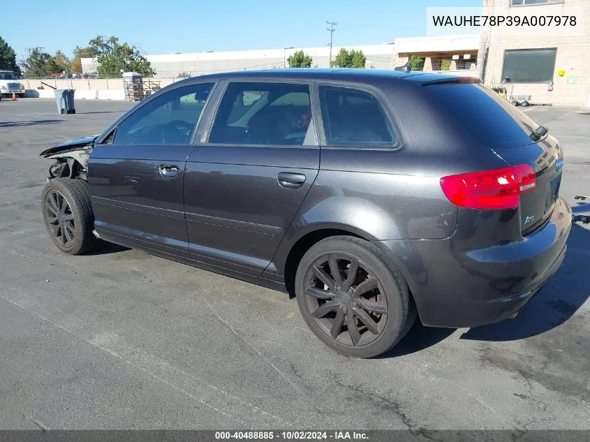 WAUHE78P39A007978 2009 Audi A3 2.0T