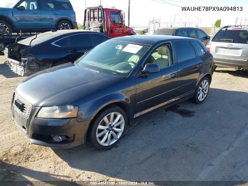 2009 Audi A3 2.0T VIN: WAUHE78PX9A094813 Lot: 40541100