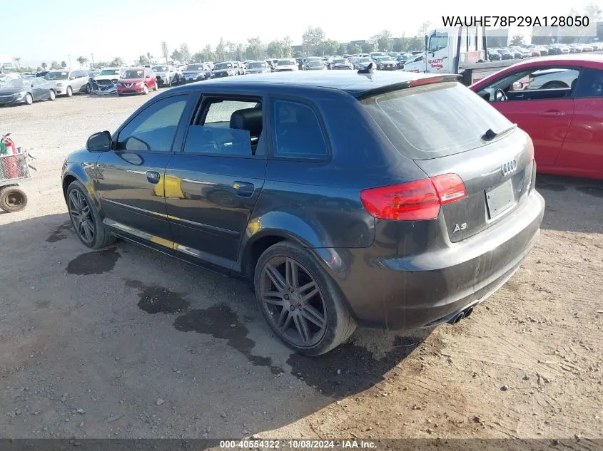 2009 Audi A3 2.0T VIN: WAUHE78P29A128050 Lot: 40554322