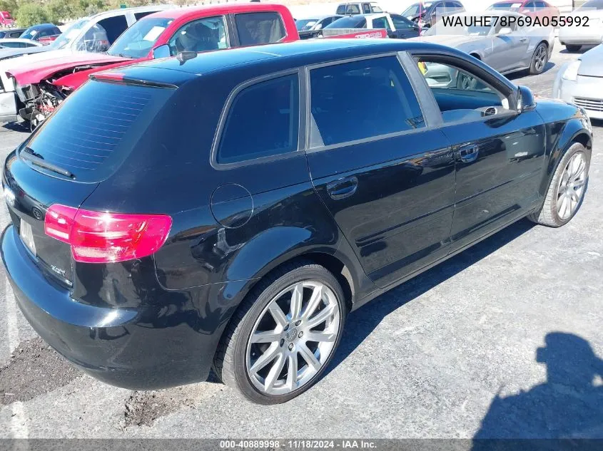 2009 Audi A3 2.0T VIN: WAUHE78P69A055992 Lot: 40889998