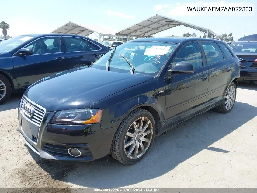 2010 Audi A3 2.0T Premium VIN: WAUKEAFM7AA072333 Lot: 39812226