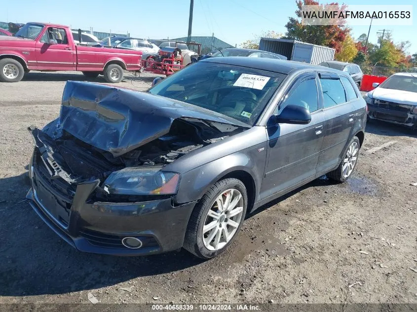 2010 Audi A3 2.0T Premium VIN: WAUMFAFM8AA016553 Lot: 40658339