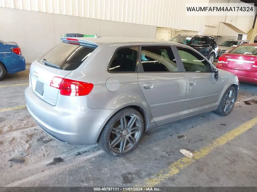 WAUMFAFM4AA174324 2010 Audi A3 2.0T Premium