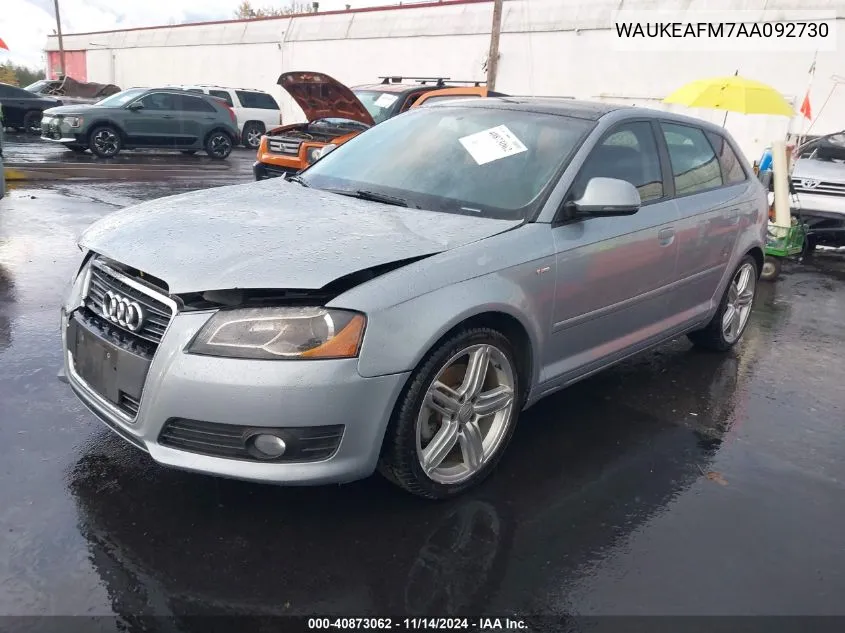 2010 Audi A3 2.0T Premium VIN: WAUKEAFM7AA092730 Lot: 40873062