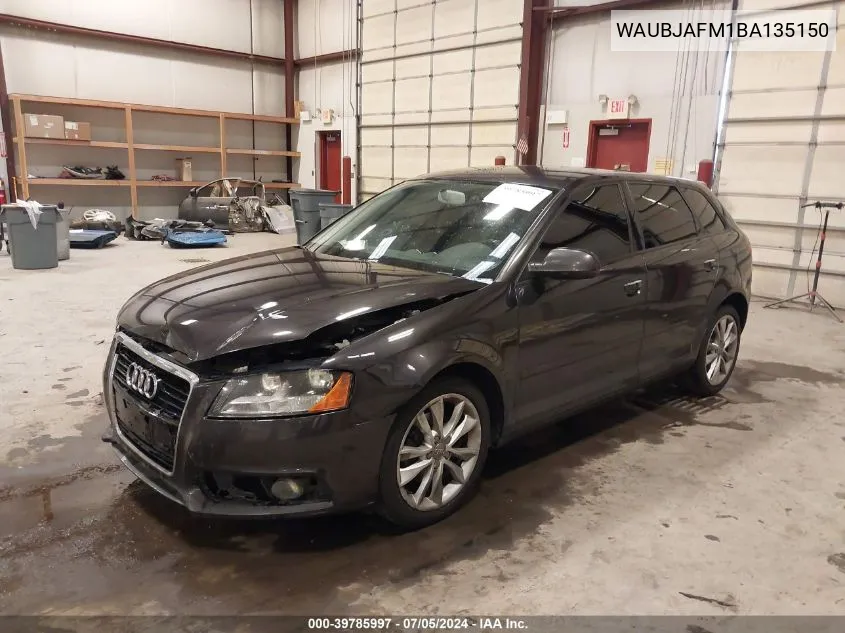 WAUBJAFM1BA135150 2011 Audi A3 2.0 Tdi Premium