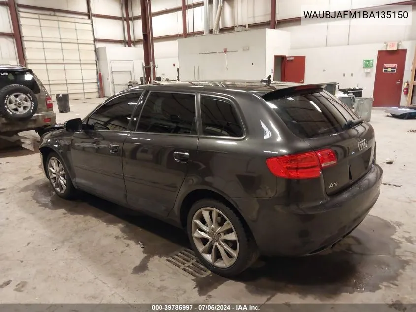 WAUBJAFM1BA135150 2011 Audi A3 2.0 Tdi Premium