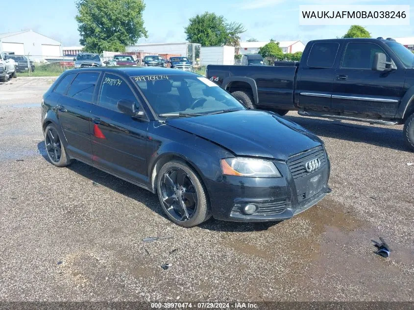 WAUKJAFM0BA038246 2011 Audi A3 2.0 Tdi Premium