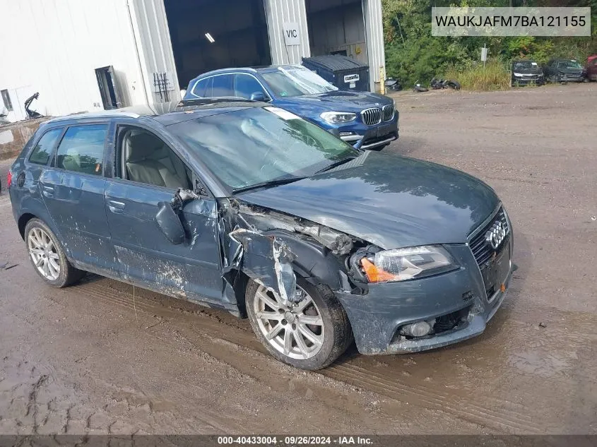 WAUKJAFM7BA121155 2011 Audi A3 Premium Plus