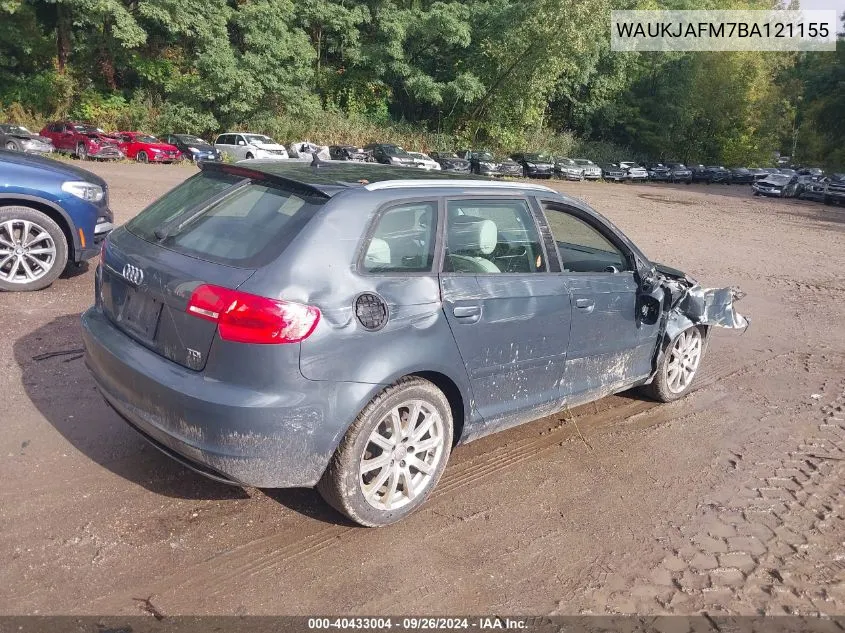 WAUKJAFM7BA121155 2011 Audi A3 Premium Plus