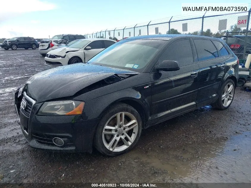 WAUMFAFM0BA073590 2011 Audi A3 2.0T Premium