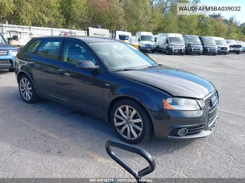 WAUDFAFM5BA039032 2011 Audi A3 2.0T Premium