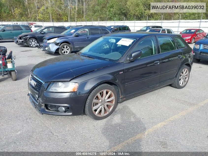 WAUDFAFM5BA039032 2011 Audi A3 2.0T Premium