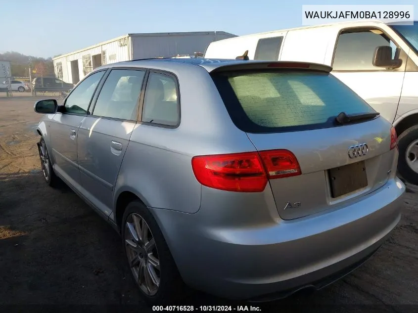 2011 Audi A3 2.0 Tdi Premium VIN: WAUKJAFM0BA128996 Lot: 40716528