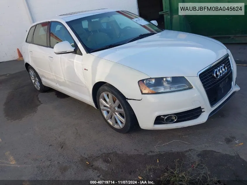 2011 Audi A3 2.0 Tdi Premium VIN: WAUBJBFM0BA045624 Lot: 40719714