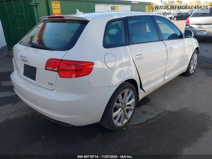 2011 Audi A3 2.0 Tdi Premium VIN: WAUBJBFM0BA045624 Lot: 40719714