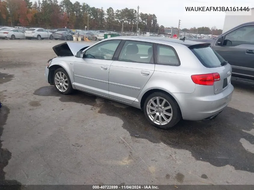 2011 Audi A3 2.0T Premium VIN: WAUKEAFM3BA161446 Lot: 40722899