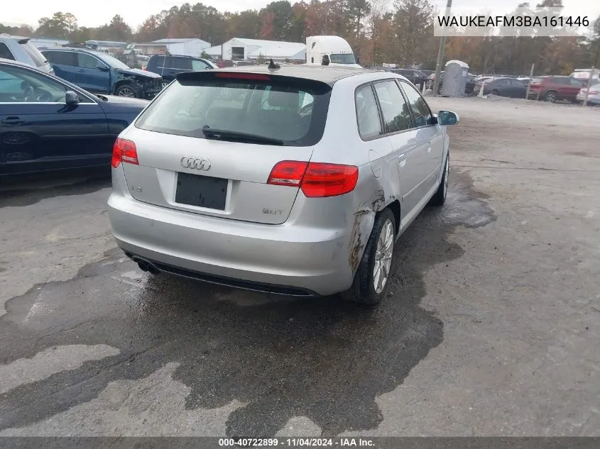 2011 Audi A3 2.0T Premium VIN: WAUKEAFM3BA161446 Lot: 40722899