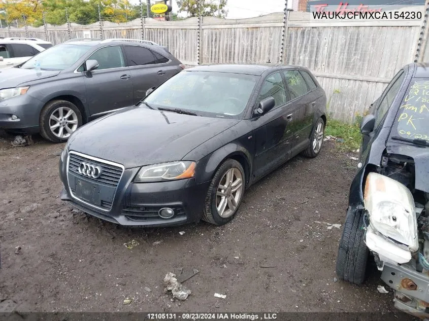 2012 Audi A3 Premium Plus VIN: WAUKJCFMXCA154230 Lot: 12105131