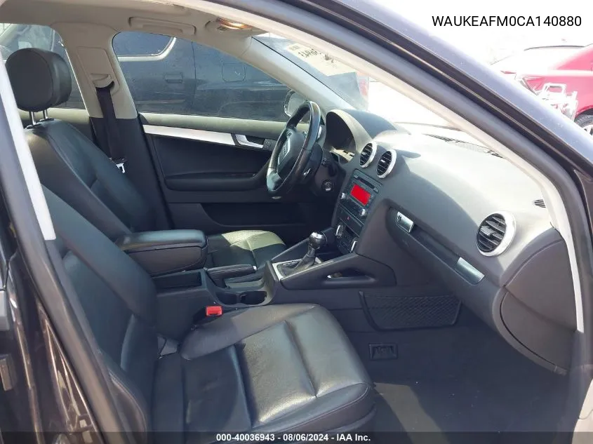 WAUKEAFM0CA140880 2012 Audi A3 2.0T Premium