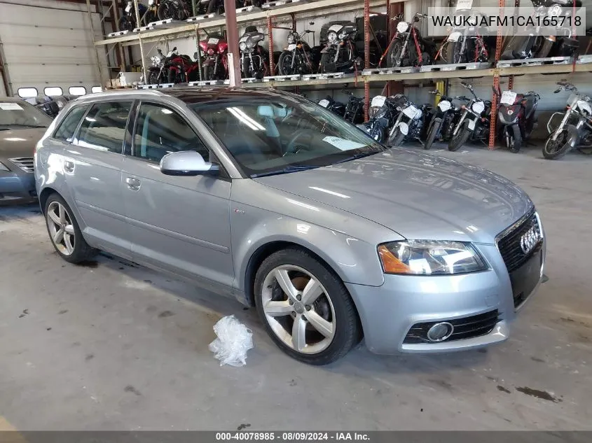 2012 Audi A3 2.0 Tdi Premium VIN: WAUKJAFM1CA165718 Lot: 40078985