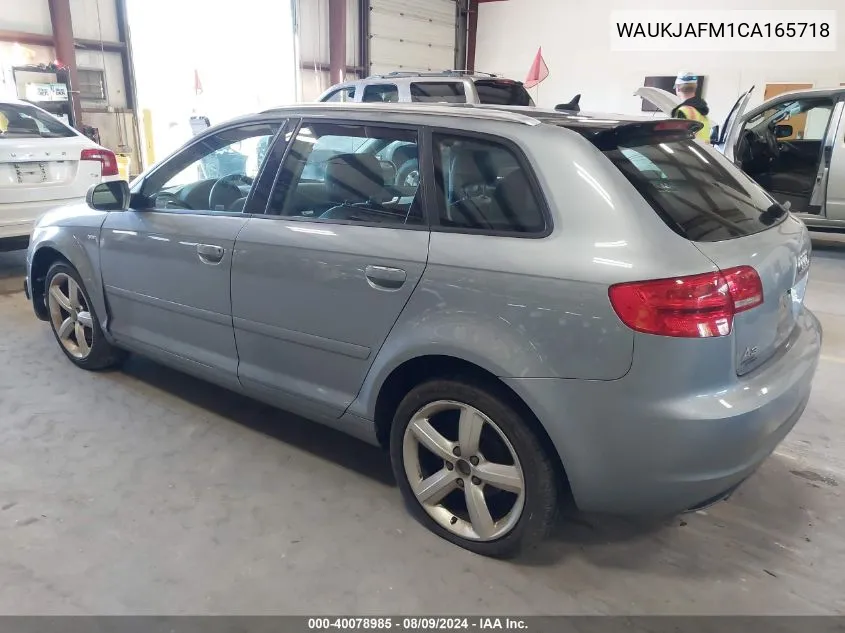 WAUKJAFM1CA165718 2012 Audi A3 2.0 Tdi Premium