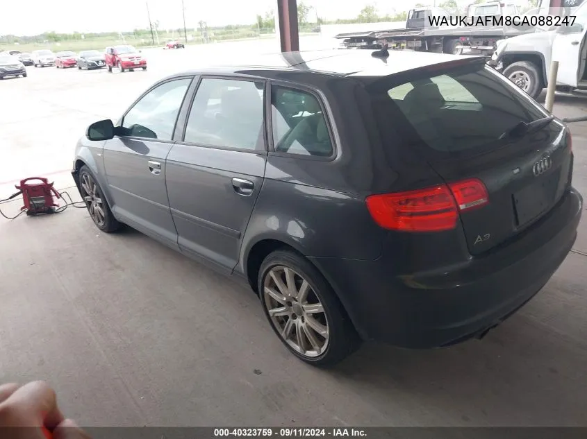 2012 Audi A3 2.0 Tdi Premium VIN: WAUKJAFM8CA088247 Lot: 40323759