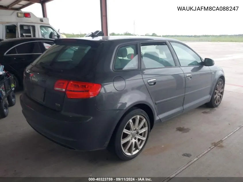 WAUKJAFM8CA088247 2012 Audi A3 2.0 Tdi Premium