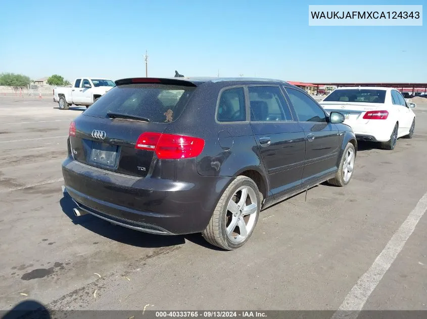 WAUKJAFMXCA124343 2012 Audi A3 Premium Plus