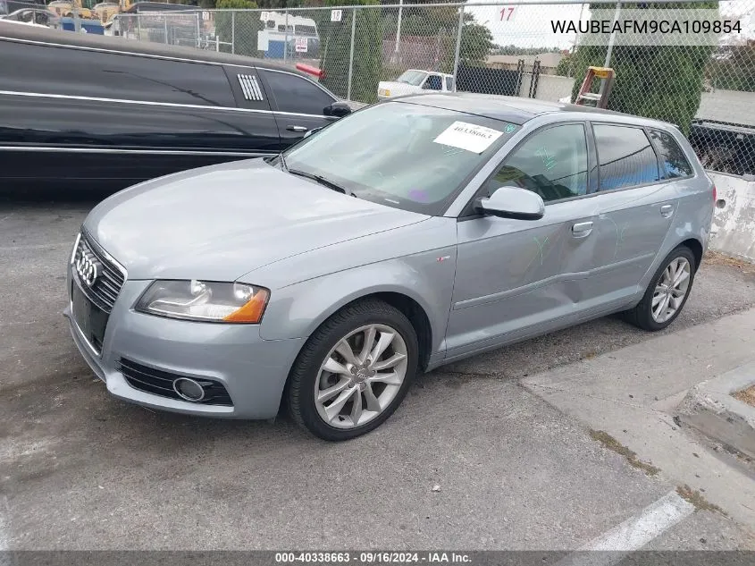 2012 Audi A3 2.0T Premium VIN: WAUBEAFM9CA109854 Lot: 40338663