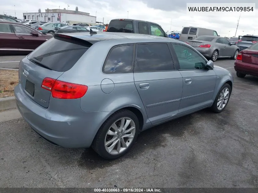 2012 Audi A3 2.0T Premium VIN: WAUBEAFM9CA109854 Lot: 40338663