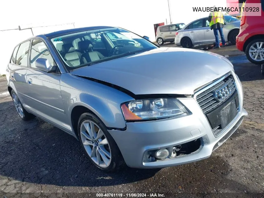 2012 Audi A3 2.0T Premium VIN: WAUBEAFM6CA110928 Lot: 40761119